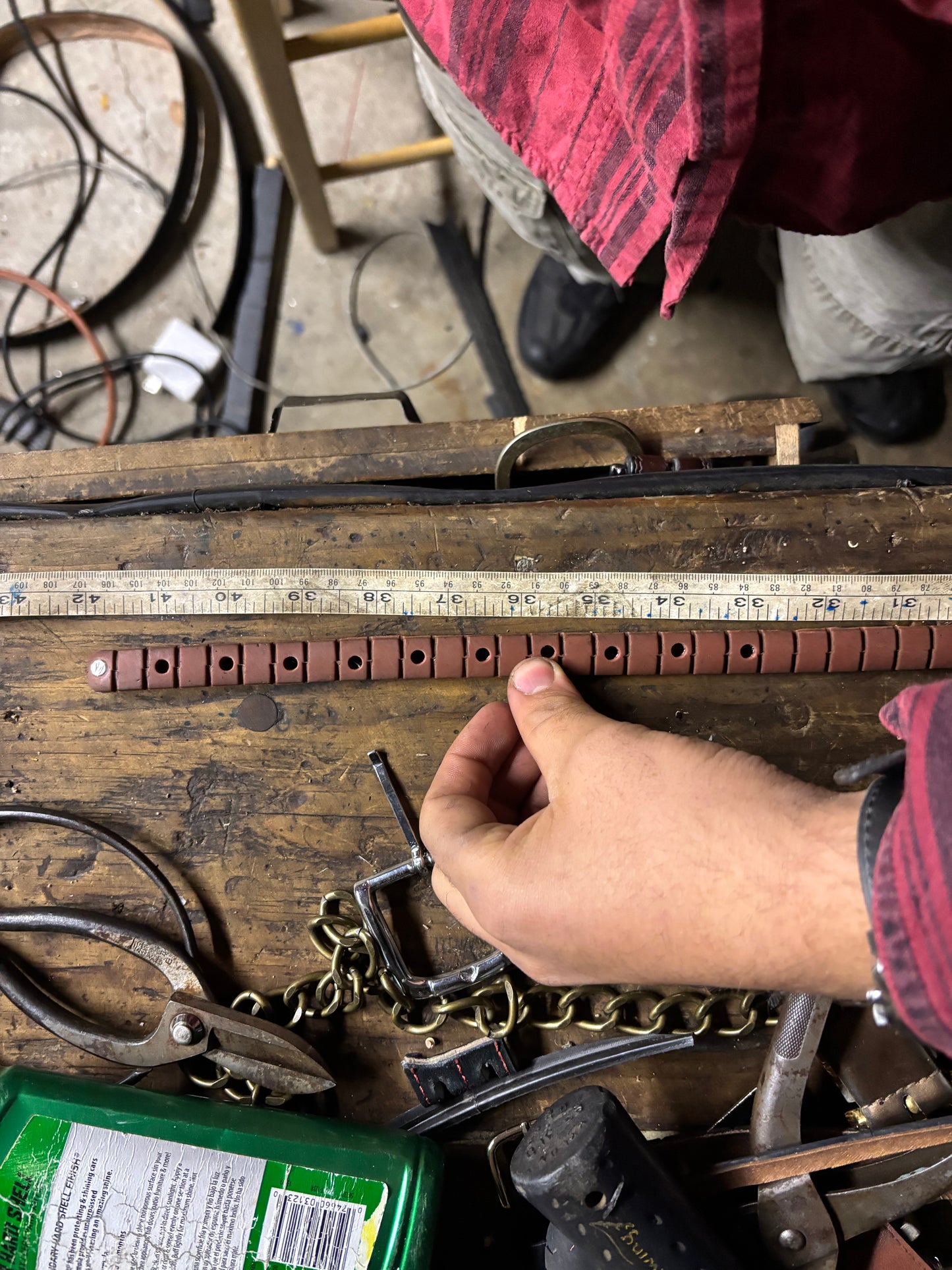 Skinny ass brown belt (36)