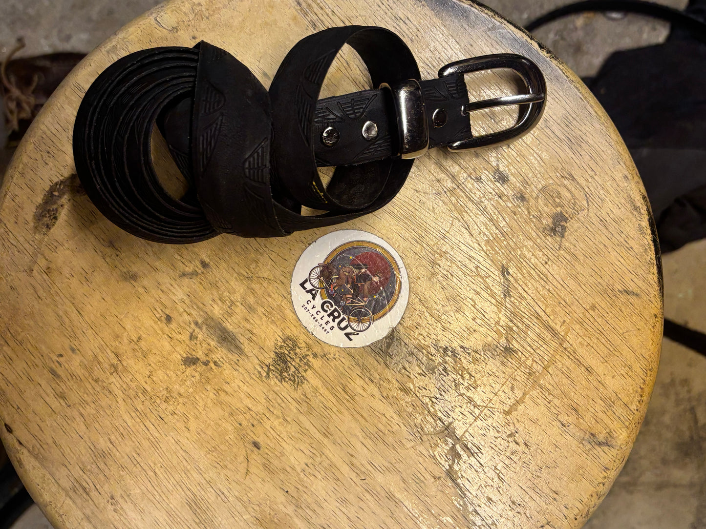 Sliver skinny belt (uncut)