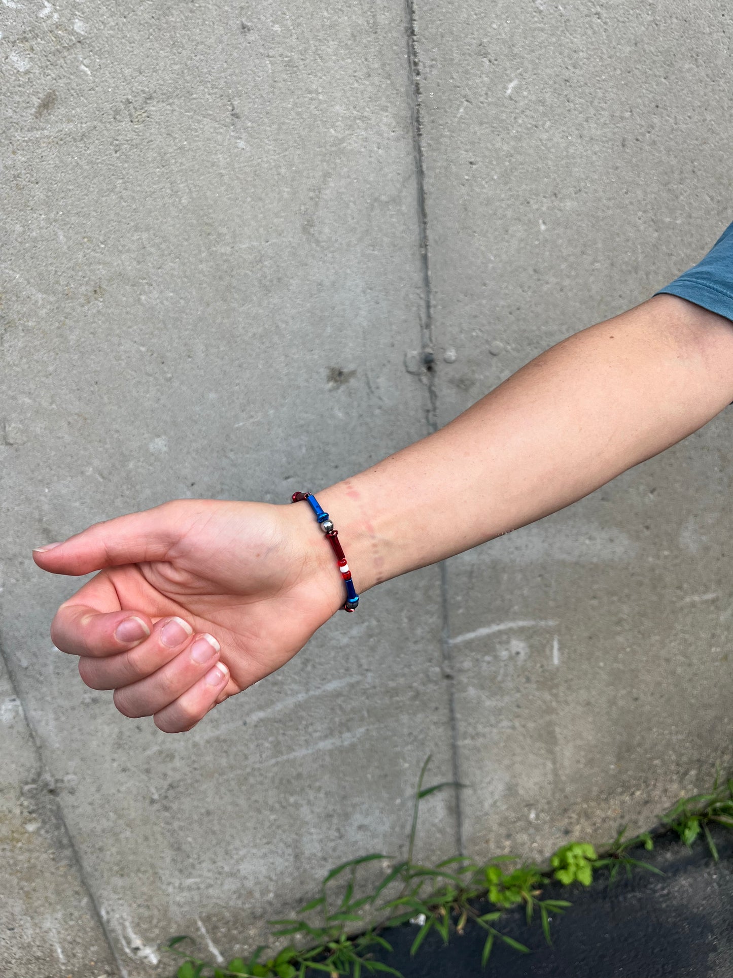 Red, White, and Blue SN Bracelet